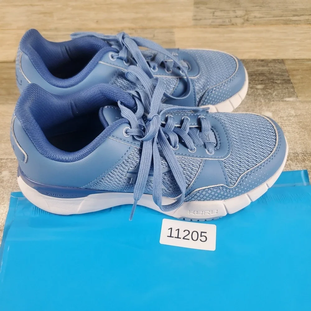 Kuru Quantum 2.0 Womens Shoes Sz 6.5 M Athletic Running Blue‎ Mesh Sneaker